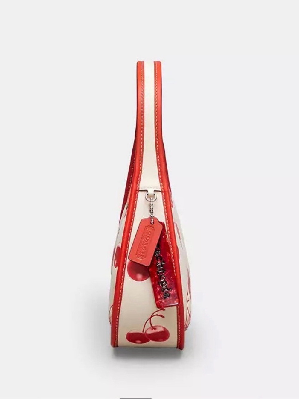 NWT COACH CHERRY PRINT COACHTOPIA SHOULDER BAG (Sold Out In Stores and Online) - Picture 4 of 11